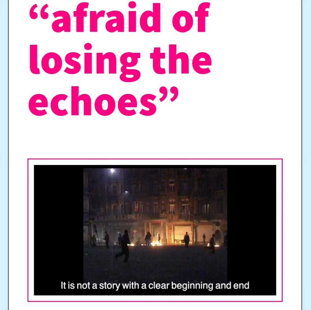 Interview with filmmaker Amel Moyersoen on 'afraid of losing the echoes'